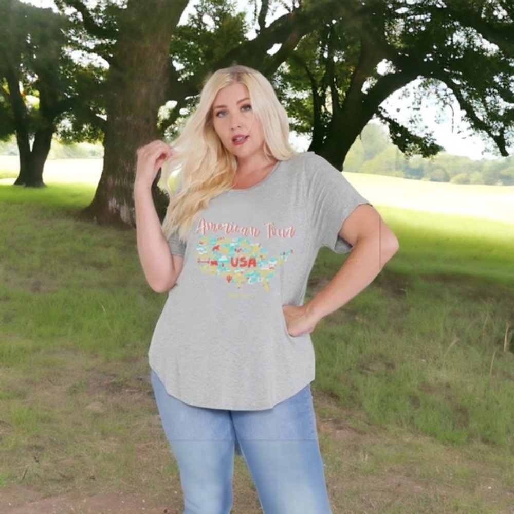 “American Tour” Casual Summer Tee
